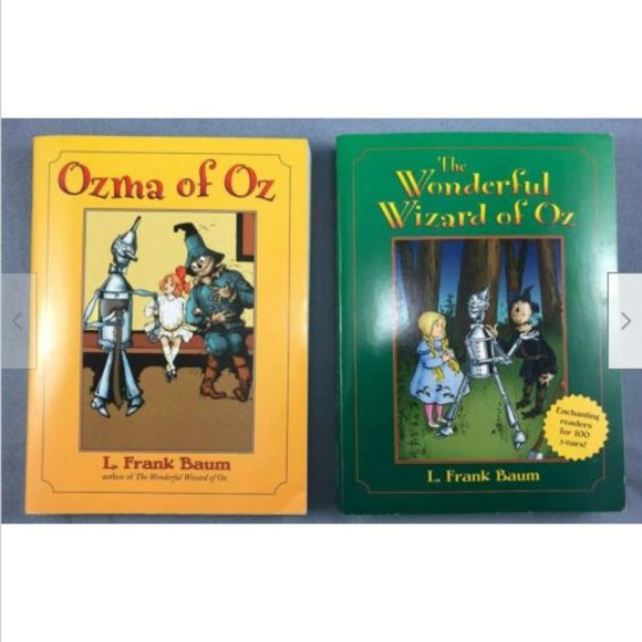 Lof of 2:Ozma of Oz & Wonderful Wizard Oz Illustr Children Story Book Frank Baum - Picture 1 of 6